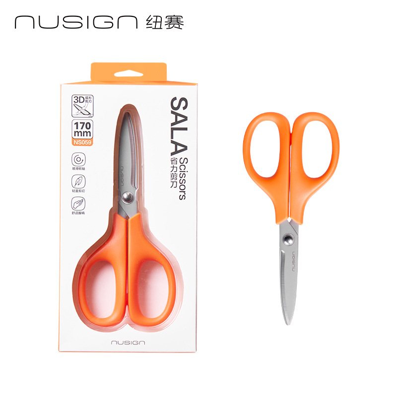 NS058 / NS059 tijeras de oficina hechas a mano tijeras de arte portátiles para estudiantes tijeras de mano