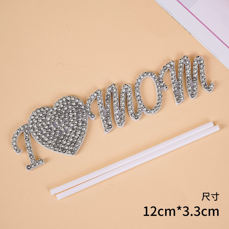 다이아몬드가 가득한 i love mom 진주 인서트 1