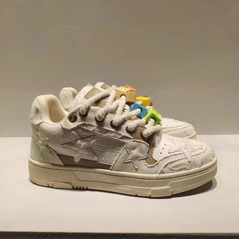 2024 Nieuw Bouwblok Niche Design Star Mannen En Vrouwen, Board Voor Casual Sporten, Veelzijdige Ins Trendy Schoenen_voghion.com