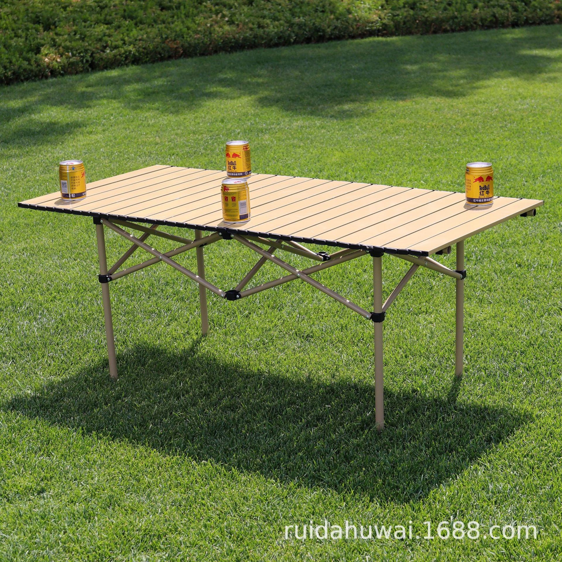 Procesamiento personalizado al aire libre portátil ligero plegable mesa de hamburguesas mesa de viaje en coche camping barbacoa camping esencial