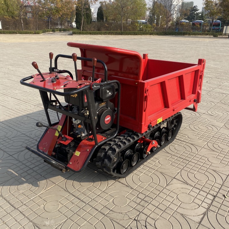 小型大棚履带翻斗车 新款全液压升降自卸车 小型农用多功能爬坡王