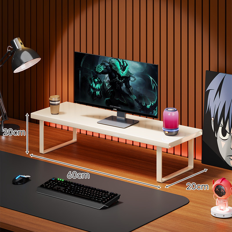 Soporte Elevador para Monitor de Computadora de Madera Organizador para Escritorio