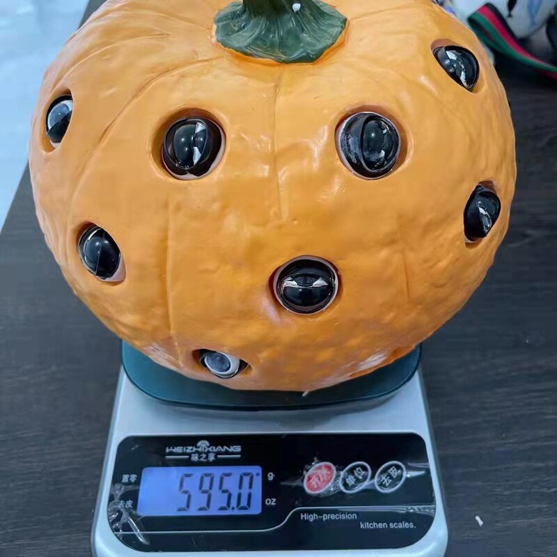 越境新品樹脂工芸品多目斜目かぼちゃハロウィンアレンジ置物装飾創意ホームリビング|undefined