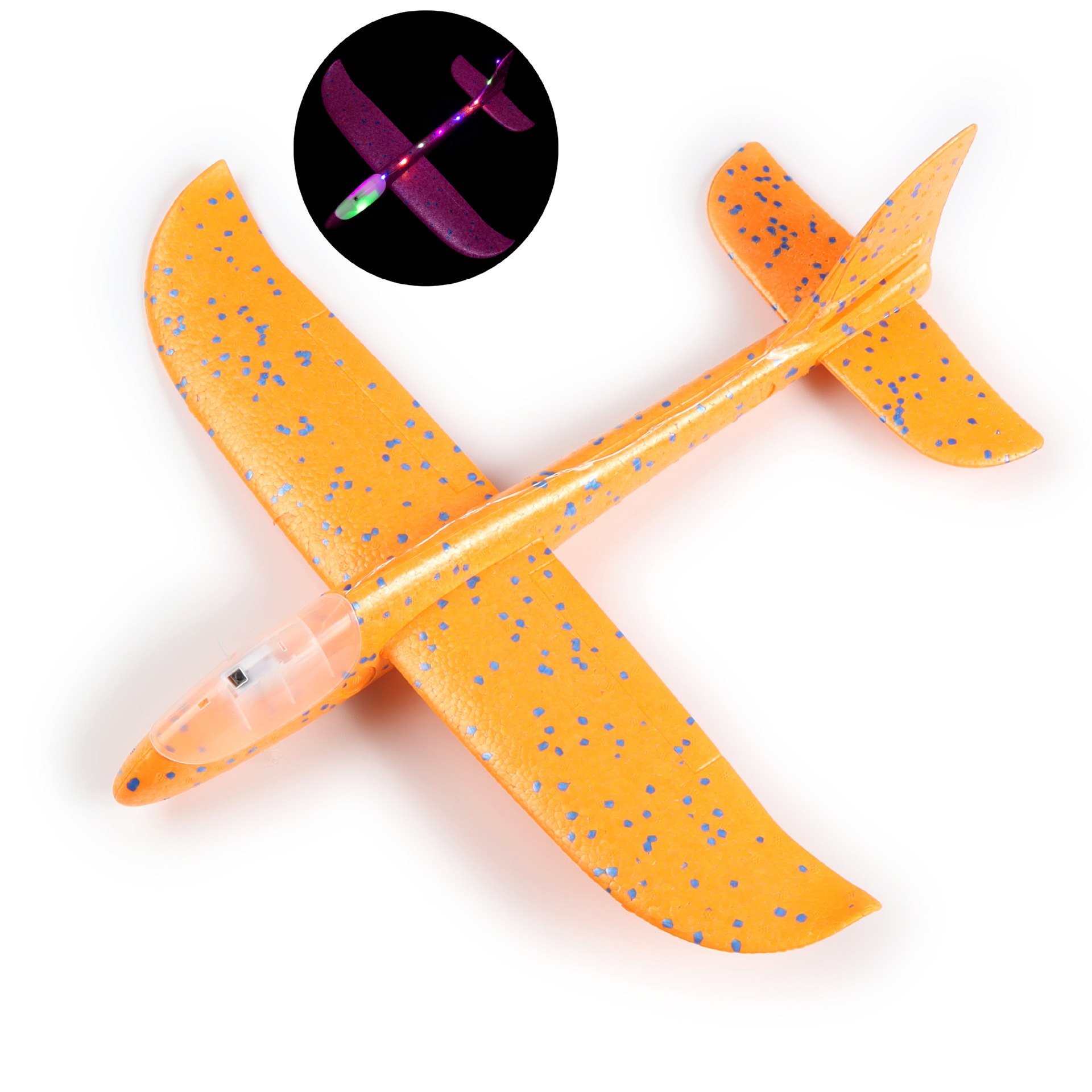 전신등 48cm 손으로 던지는 항공기 (오렌지)