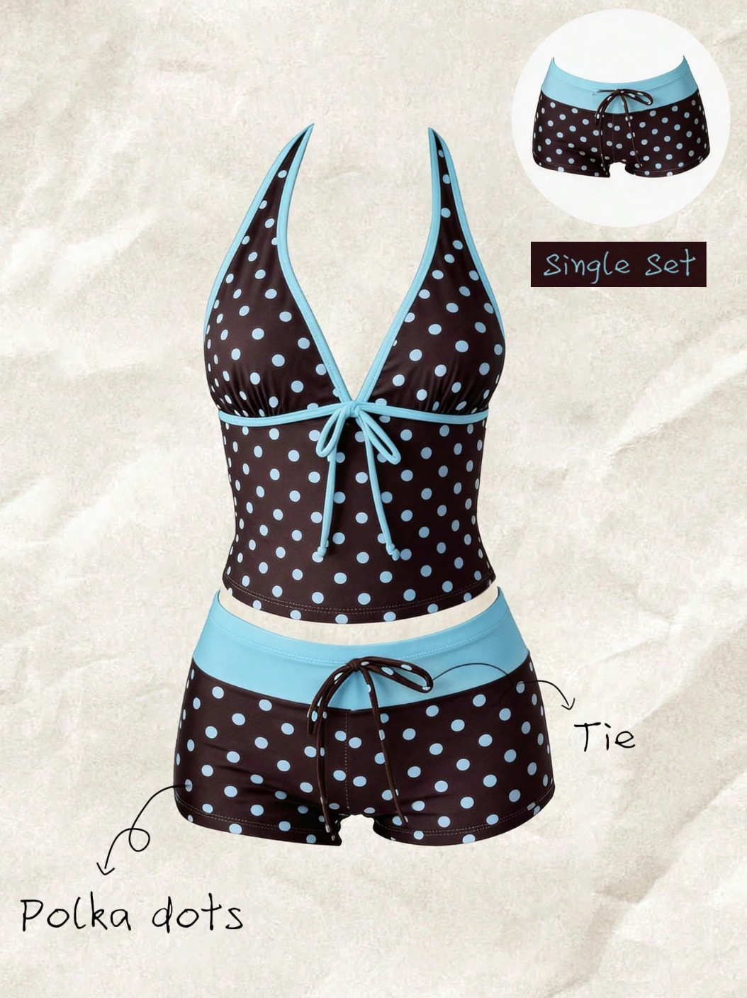 Blue polka dots / S