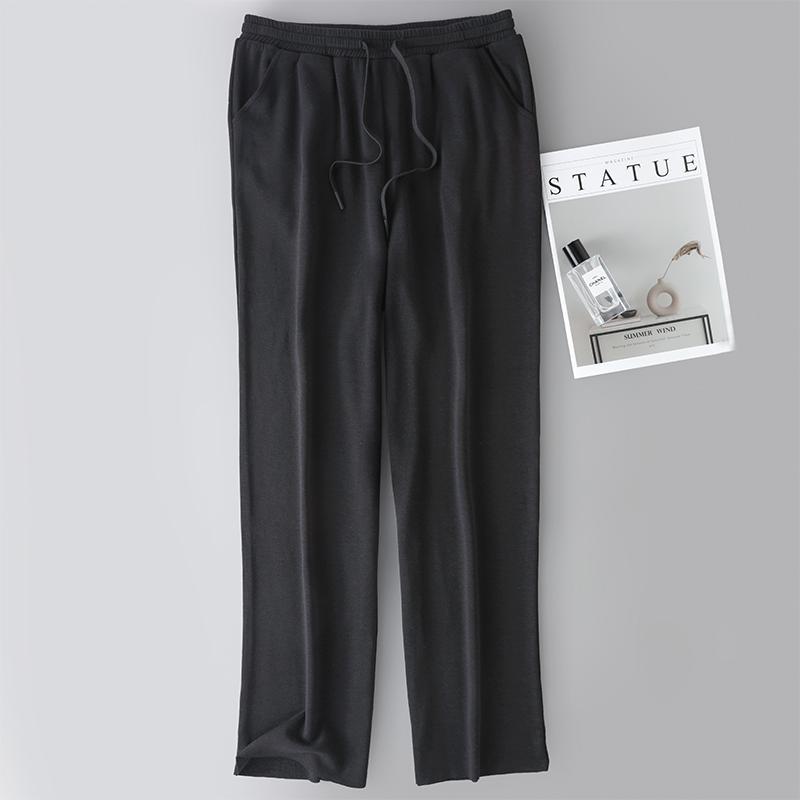 Demi-season silk breathable trousers for leisure