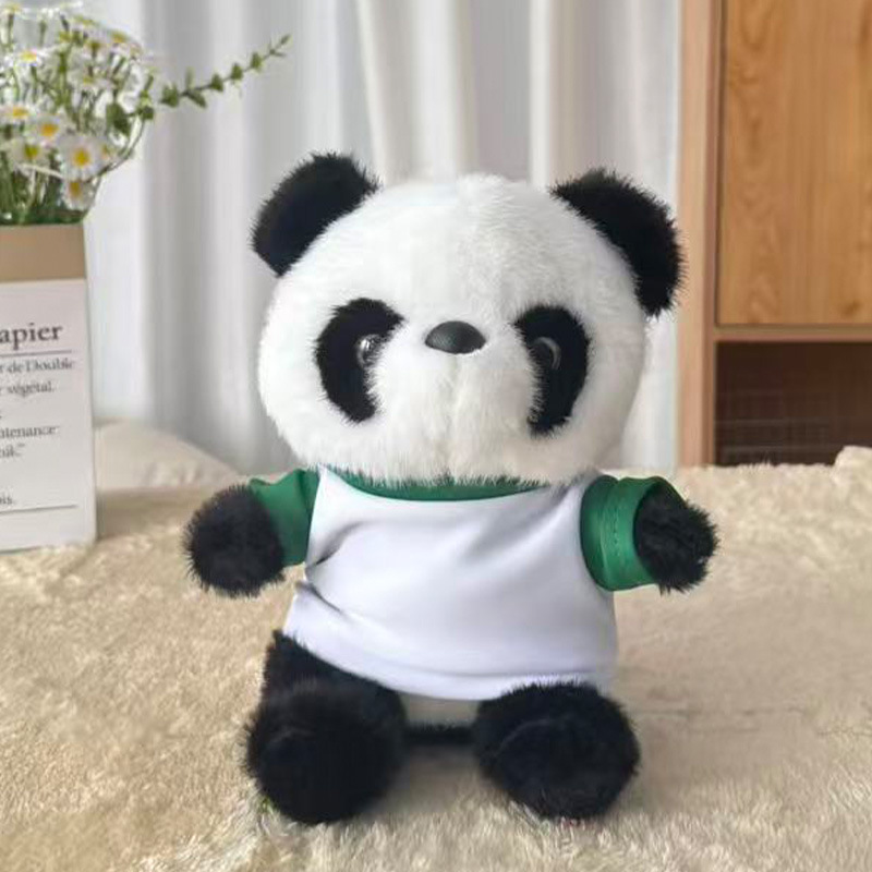 Muñeca panda muñeca muñeca de peluche muñeca de ropa muñeca Sichuan regalo de cumpleaños impresa logotipo