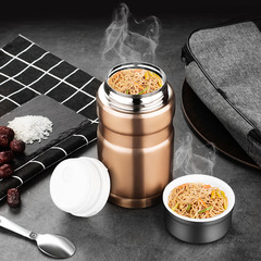 Multilayer Stainless Steel Vacuum Insulated Pot, Slow Cooker, Large Capacity Insulated Cup, Suitable for Men and Women, Household Portable Lunch Box
