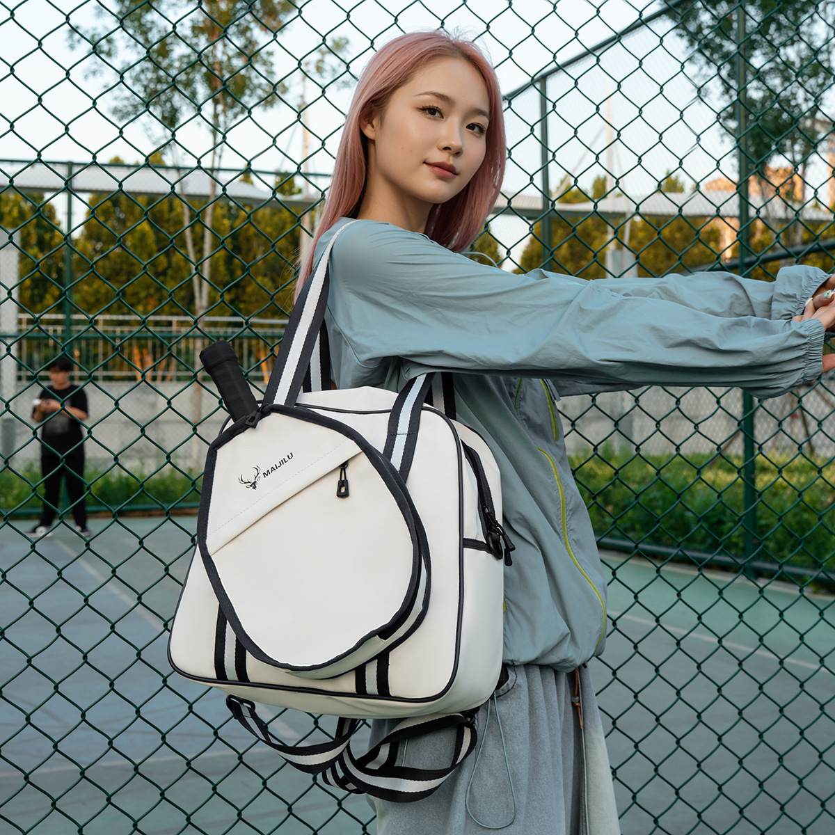 Multifunctional Badminton Racket Large Capacity Sports Fitness Handheld Tennis Bag Trendy New Unisex_desvips.com