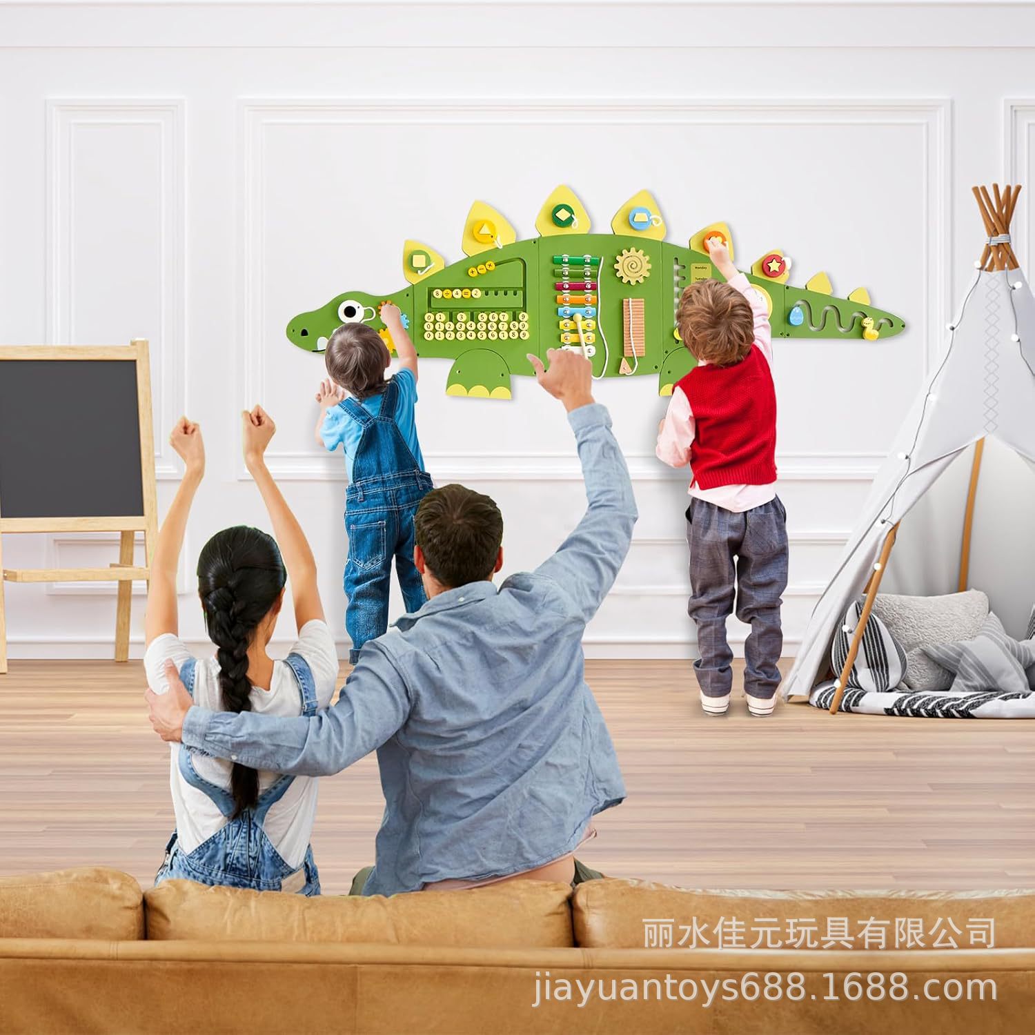 Monläurd Montessori Busy Board Sensorik Board Holzspielzeug Wandspielzeug für Jungen und Mädchen ab 6 Monaten