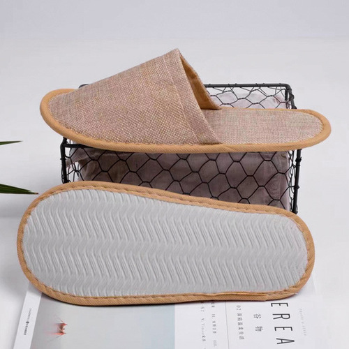 Hotel, motel, homestay disposable slippers, beauty salon, club, guest room supplies, anti-slip linen slippers, wholesale