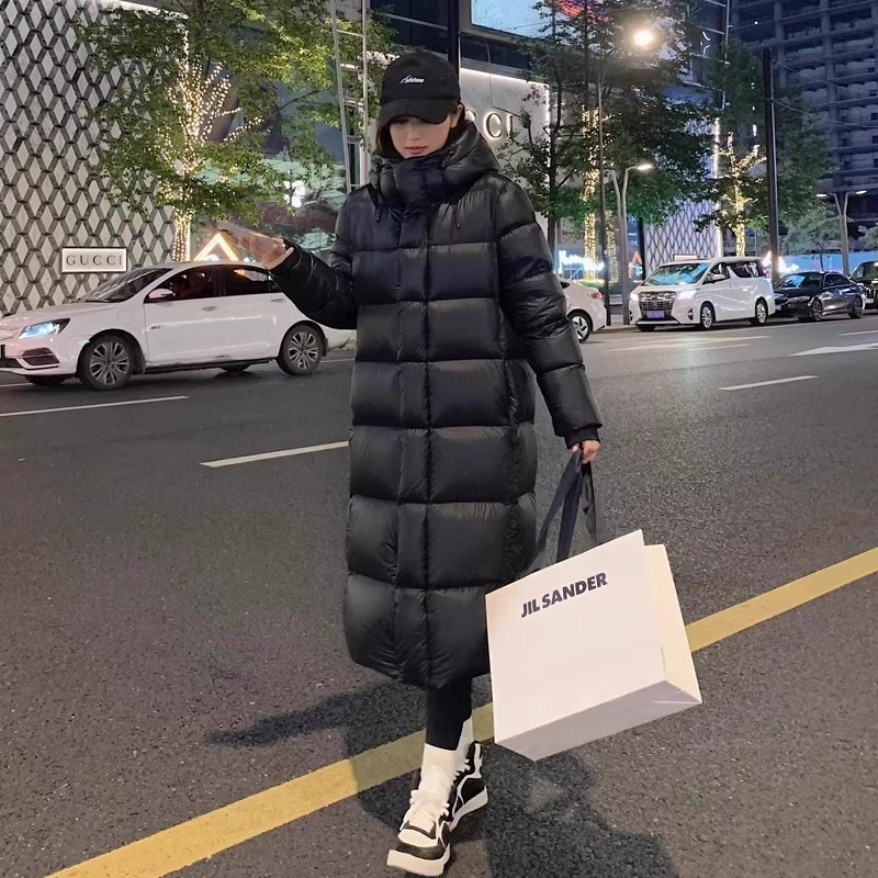 Black Gold Goose down Jacket Seven-Pocket down Jacket 2025 Winter New Long Over-The-Knee Thickened Warm Couple Fashion Versatile