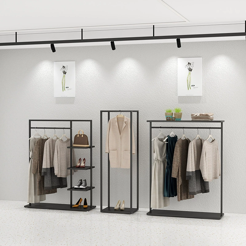 Hanger, black double-layer stand for men and women
