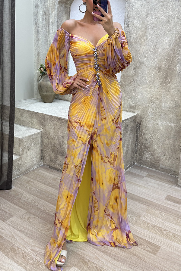 Pleated Long Sleeve Loose Comfortable Casual Women Dress Fashion Casual Daily Wear Dress For Women Spring Autumn Basic Dress_ecoleips.com