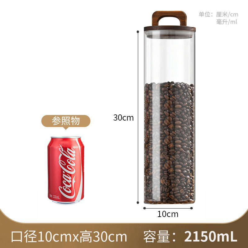 Cubierta de madera de bambú 10 * 30 Capacidad 2150ml
