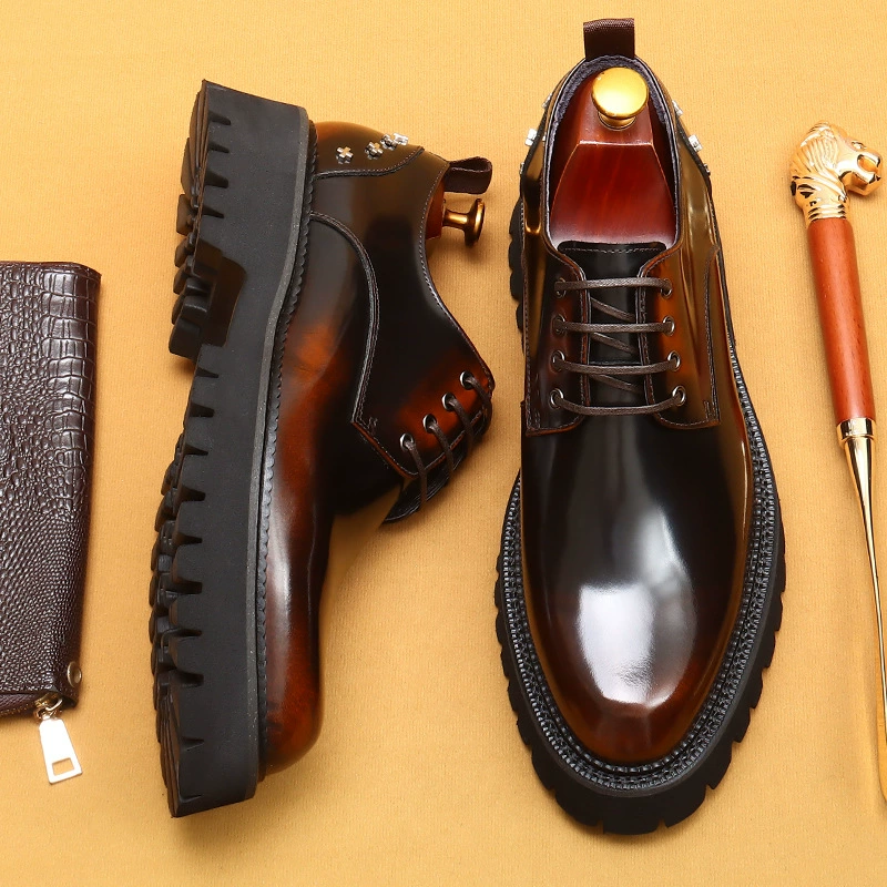 [Специальное предложение vip] Внешняя торговля взрывные двухслойные туфли с толстым дном