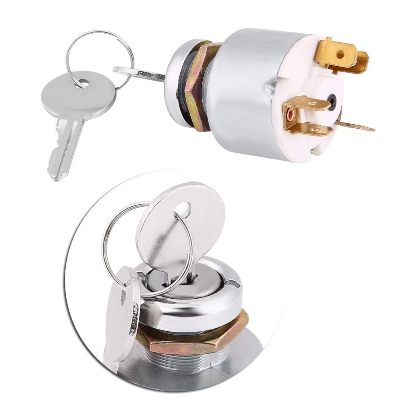Transfronterizo yd167 12V cerradura de encendido universal interruptor de encendido del coche 5 pies de encendido interruptor de encendido