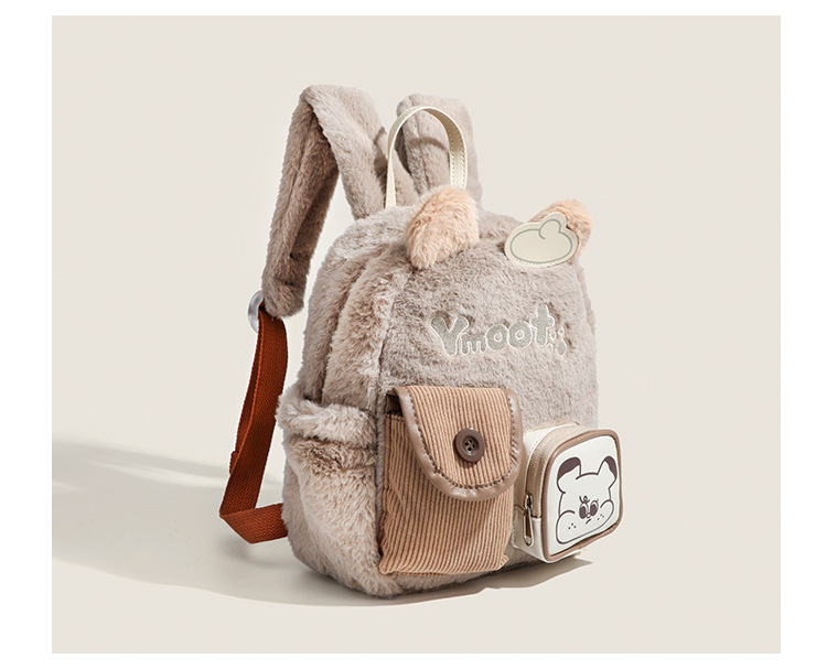 Little Bear Meilad Plüsch Niedlicher Lustiger Kleiner Rucksack, Nischen-Reisetasche, Herbst und Winter_voghion.com
