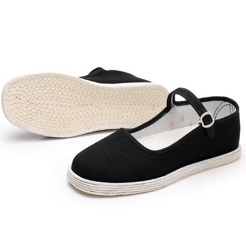 Handmade old Beijing cloth shoes for women with soles, cotton soles, breathable health-preserving mothers' casual shoes for confinement