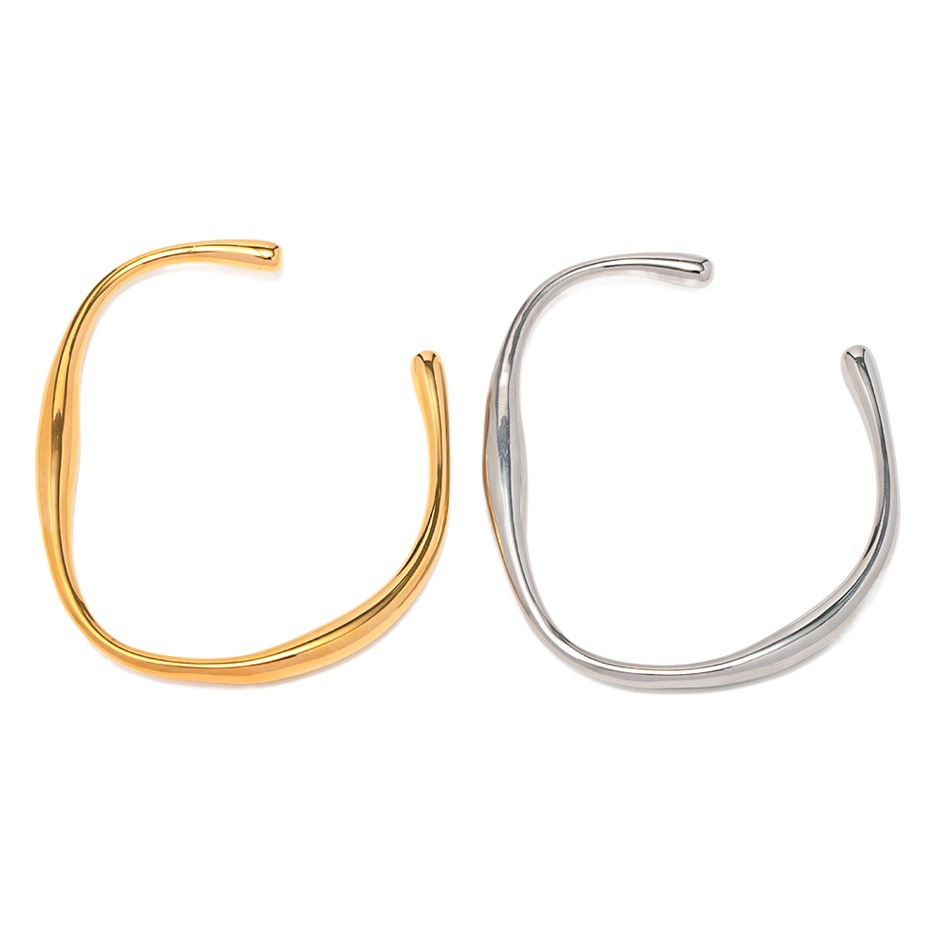 INS nicho estilo mujer collar de acero de titanio 18K oro acero inoxidable en forma de pulsera abierta Pequeño Libro Rojo misma pulsera