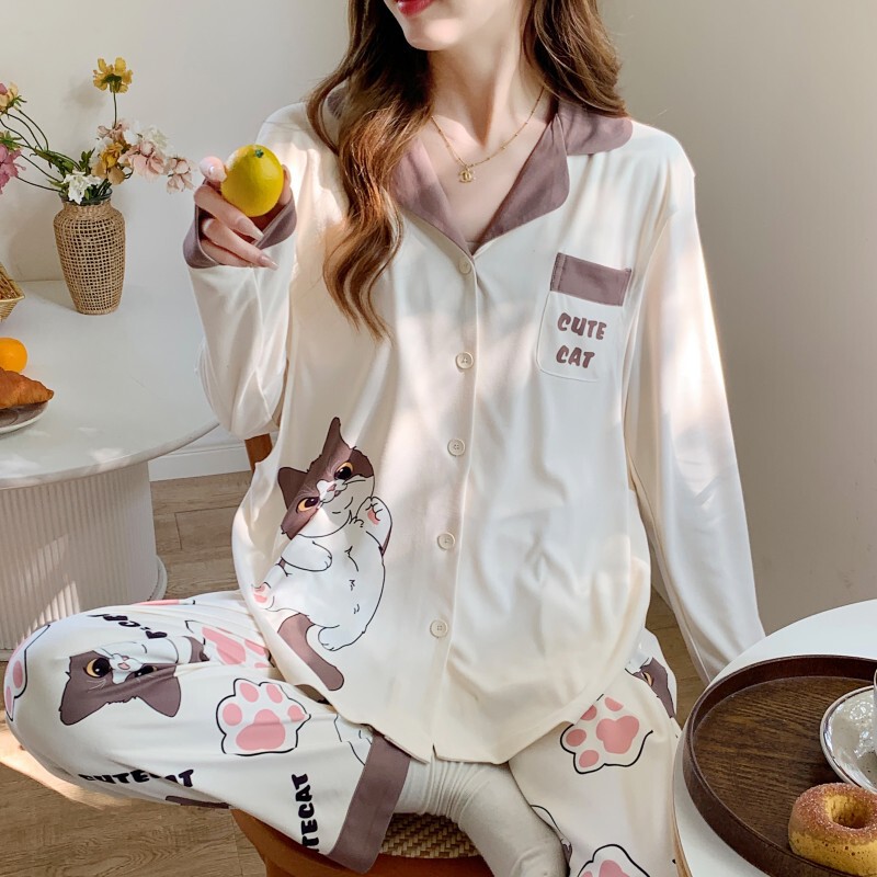 [Broken Size Clearance Special Price] Summer Thin Pregnant Women's Pajamas Cover with Chest Pad