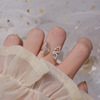 Wedding ring from foam, chain, diamond encrusted