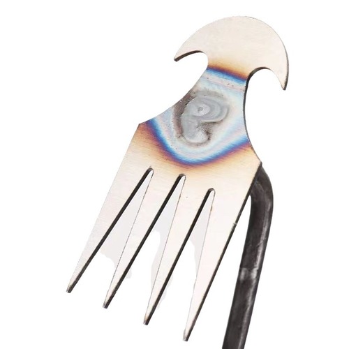 Weed-removal wizard, grass-pulling tool—four-pronged hand-held weeding device, hoe for loosening soil and digging wild vegetables, small rake, mini-hoe, agricultural implements