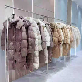 十三行冬装羽绒服尾货批发实体直播拿货撤柜品牌折扣女装尾款清货