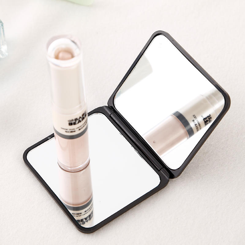 Espejo pequeño para llevar, mini espejo de maquillaje, dormitorio de estudiantes portátil de doble cara, espejo plegable de mano, mujer doméstica
