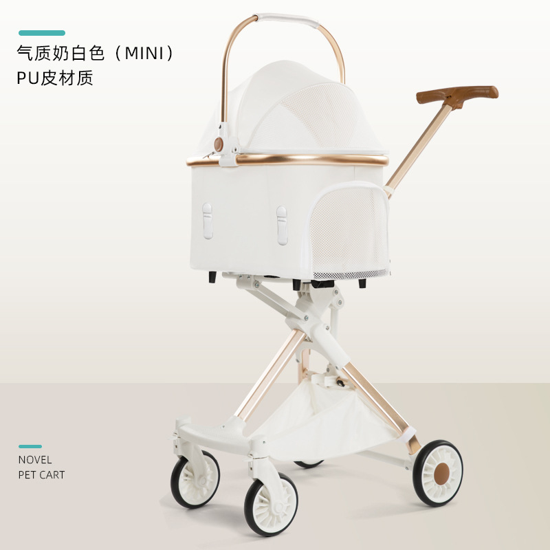Carrito Separable para Mascotas de Metal Plegable para Perros y Gatos image 11