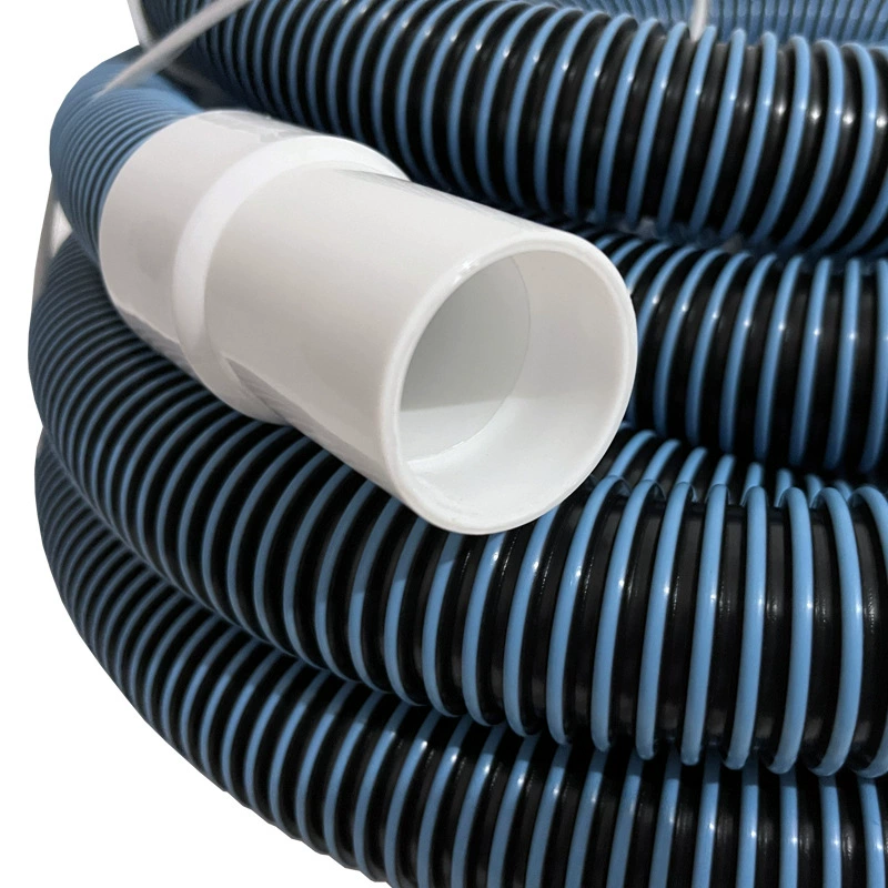 Подгонянная машина всасывания плавательного Бассеина пластиковый шланг 1,5-дюймовая Всасывающая Труба Сильфон синяя самоплавающая труба с резьбой