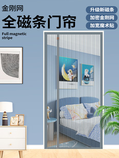 Side-Opening New Anti-Mosquito Door Curtain Magnetic Strip Without Punching 2025 New Summer Household Anti-Mosquito Screen Door Curtain