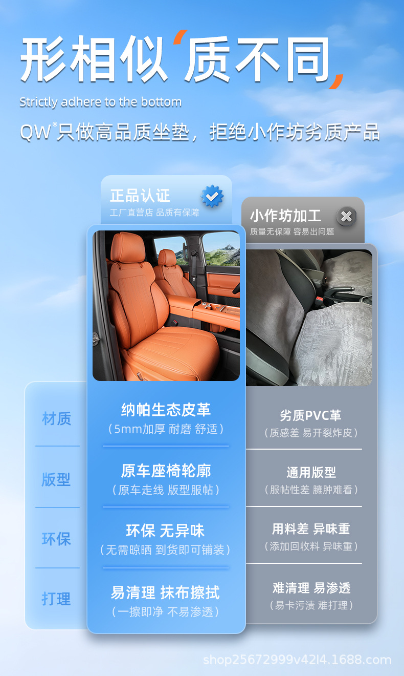 Suitable for Fangchengbao Titanium 7 Seat Cushion Models 25-26, Special All-Season Universal Titanium Seven-Seat Cushion Seat Cover Car Seat Cover