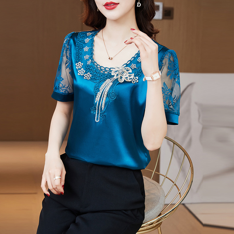 Elastic lace shiffon summer fitted elegant underwear as outerwear