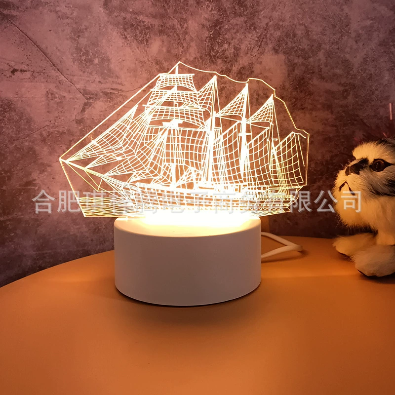 Ins Creative warm soft light bedside Creative Night Light Decoration Music Ack Lights 3D Night Light Wholesale