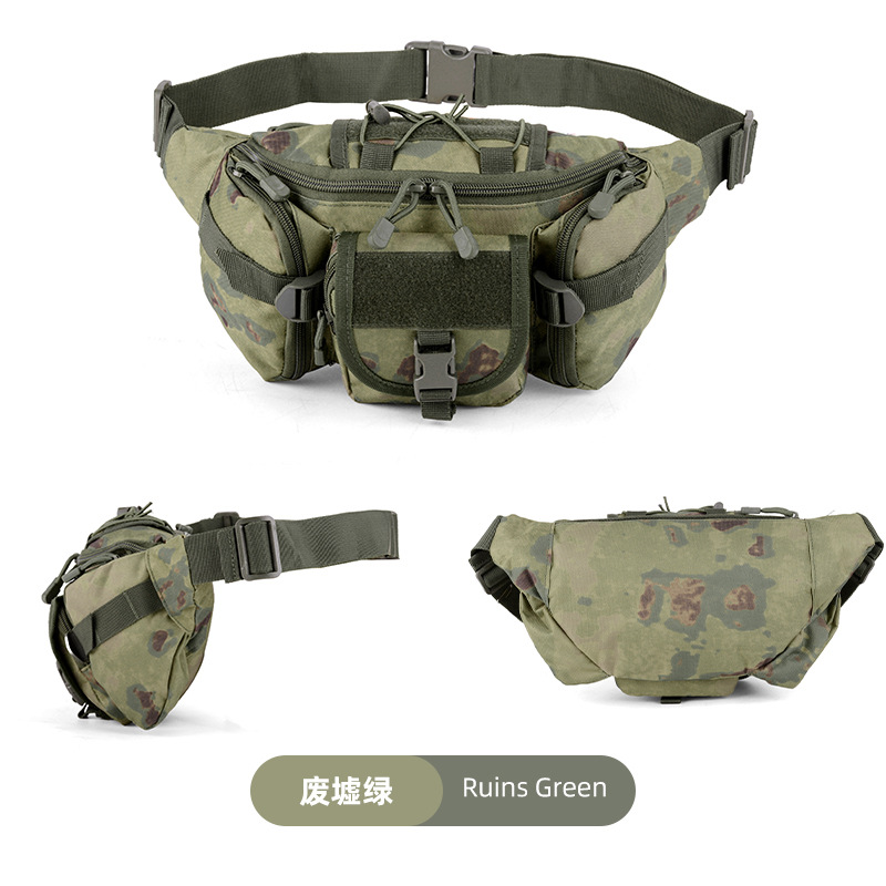 Multifuncional al aire libre triple bolso de cintura 6l militar fan tactico bolso de pecho impermeable hombro mochila deportiva de senderismo de bicicleta