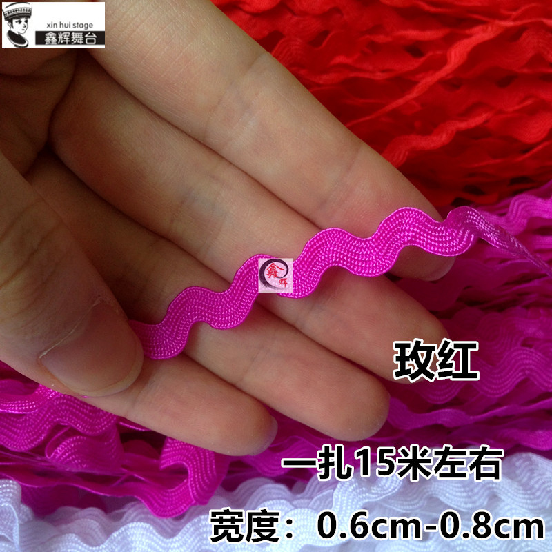 Ola de poliéster onda de agua étnico s cinturón de color sólido hilo de dos colores Cinturón drama abrigo sombrero botas accesorios decorativos hechos a mano material de bricolaje