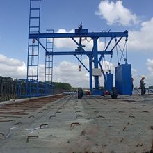 桥梁高速路高架桥二次张拉台车桥检车平替高空作业平台挂笼吊篮