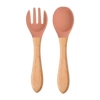 Y27 wooden spoon+wooden fork