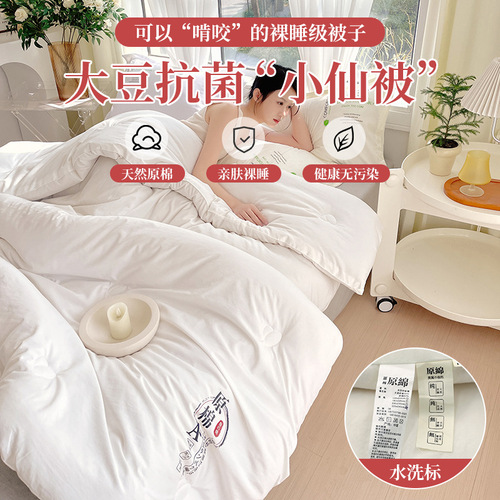 Class a pure cotton quilt core soybean quilt wholesale quilt spring autumn winter quilt raw cotton soybean fiber quilt universal cover for all seasons