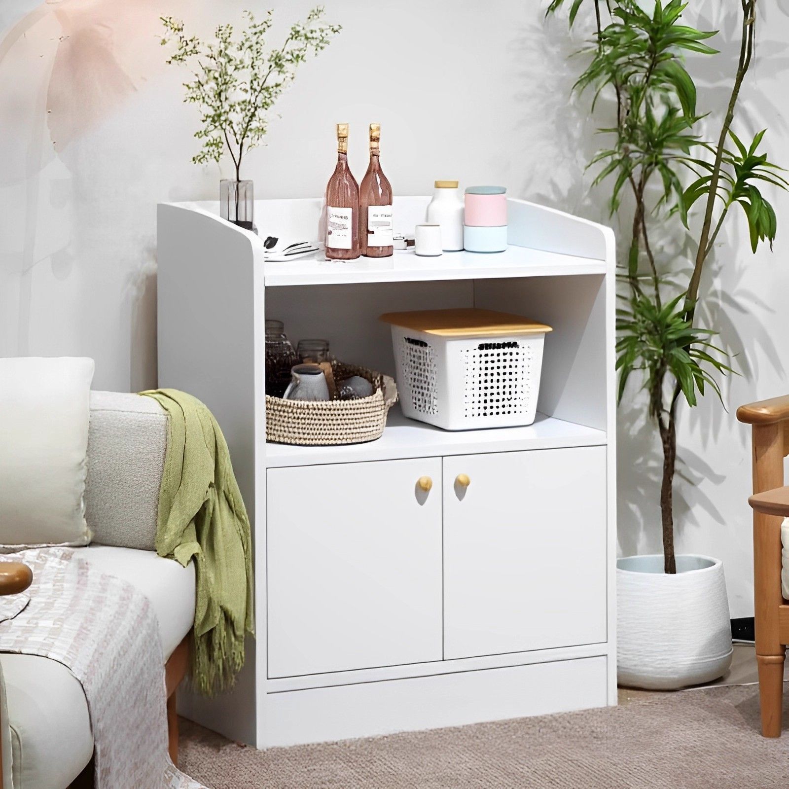 Sideboard Against the Wall, Multi-Functional Cabinet, Simple Cabinet, Living Room Display Locker, Kitchen Storage Rack Cabinet, Tea Cabinet