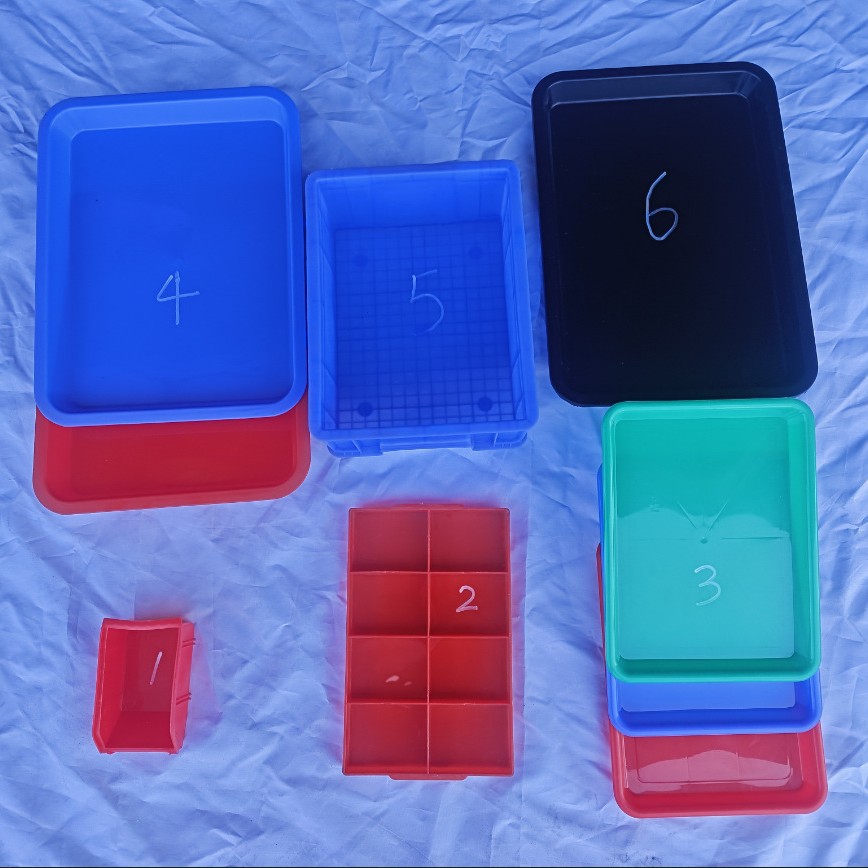 厂家现货 塑料斜口物料箱 五金配件分隔物料箱塑胶盒 塑料物料箱