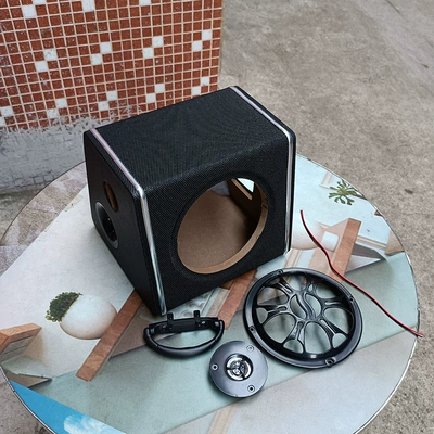 Car speaker/subwoofer | box audio modification speaker empty - dual-speakers-none-6inch-trapezoidal-empty-box-with-black-strap-accessories