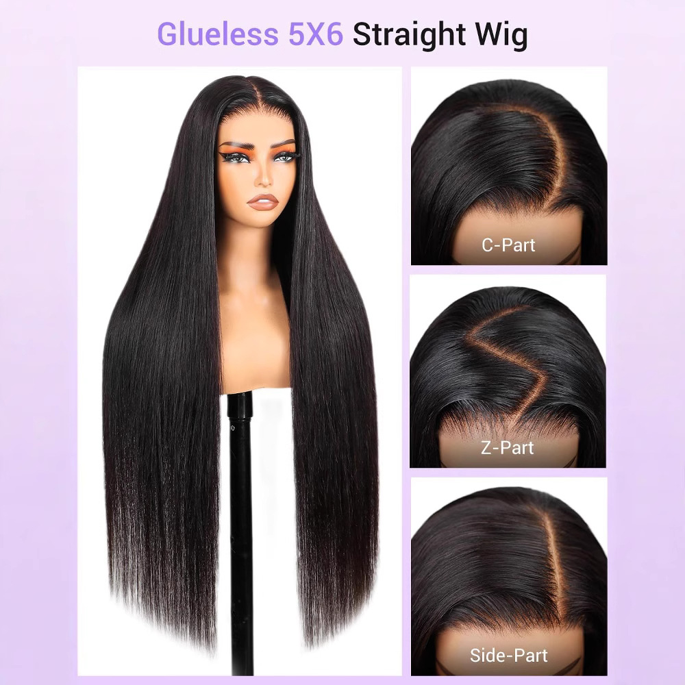 Comercio exterior transfronterizo Moda europea y americana Peluca de pelo largo y liso Venta caliente africana Peluca de encaje 13*4 con cubierta completa