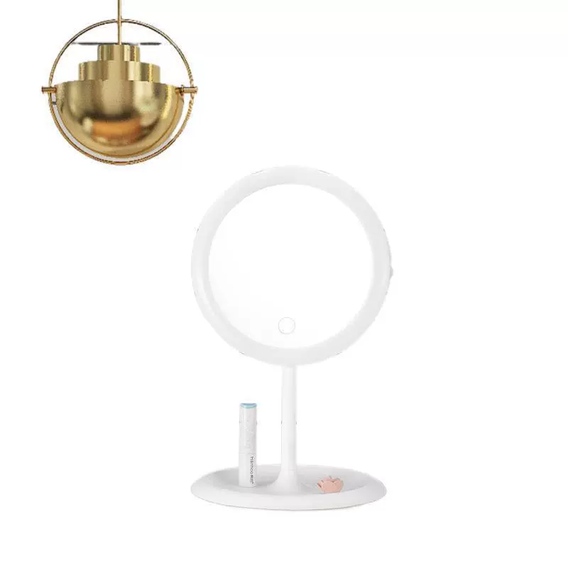 LED table mirror with light for elementary school students, handheld fill light