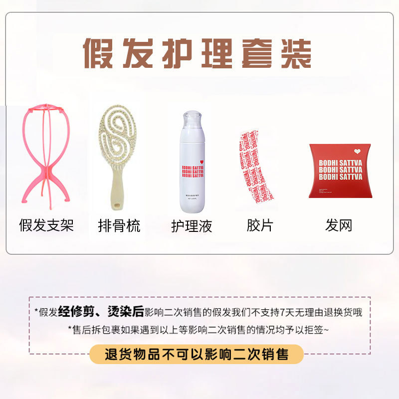 Professional Wig Care suit Care Five-Piece Wig Clip Steel Comb Bracket Hair Net Special for Wig Care