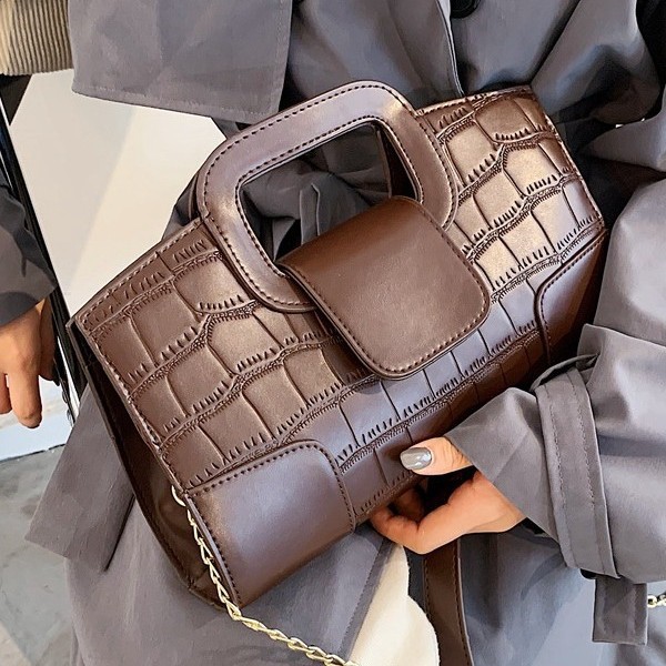 Niche Designer Bags for Women 2025 New Trendy Chain Crossbody Bag Versatile Ins Internet Celebrity Handheld Small Square Bag