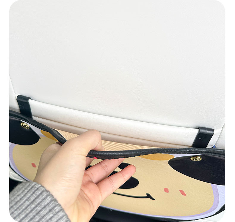 Birthday puppy cartoon cute car chair back anti-kick pad simple and comfortable dirt-resistant storage bag anti-kick pad anti-dirty pad