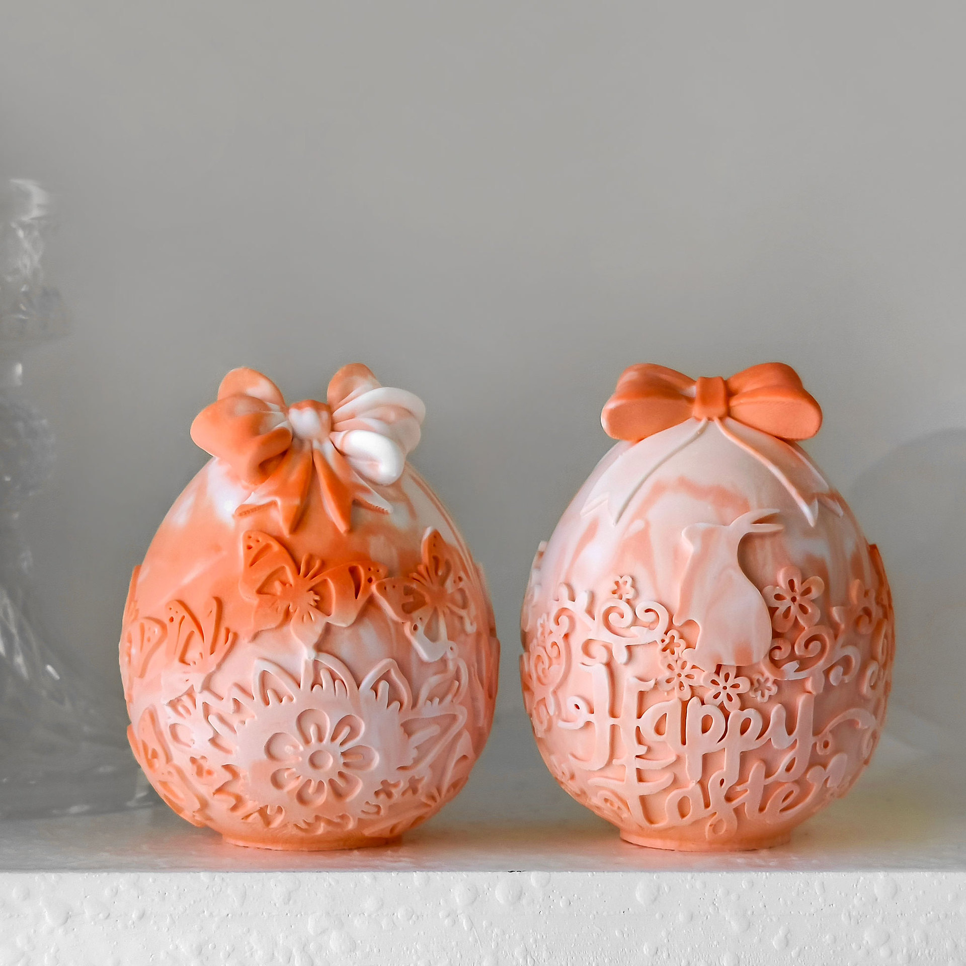 Jiahui Mei huevo de Pascua molde didiy huevo conejo jabón hecho a mano molde adornos de banda magnética