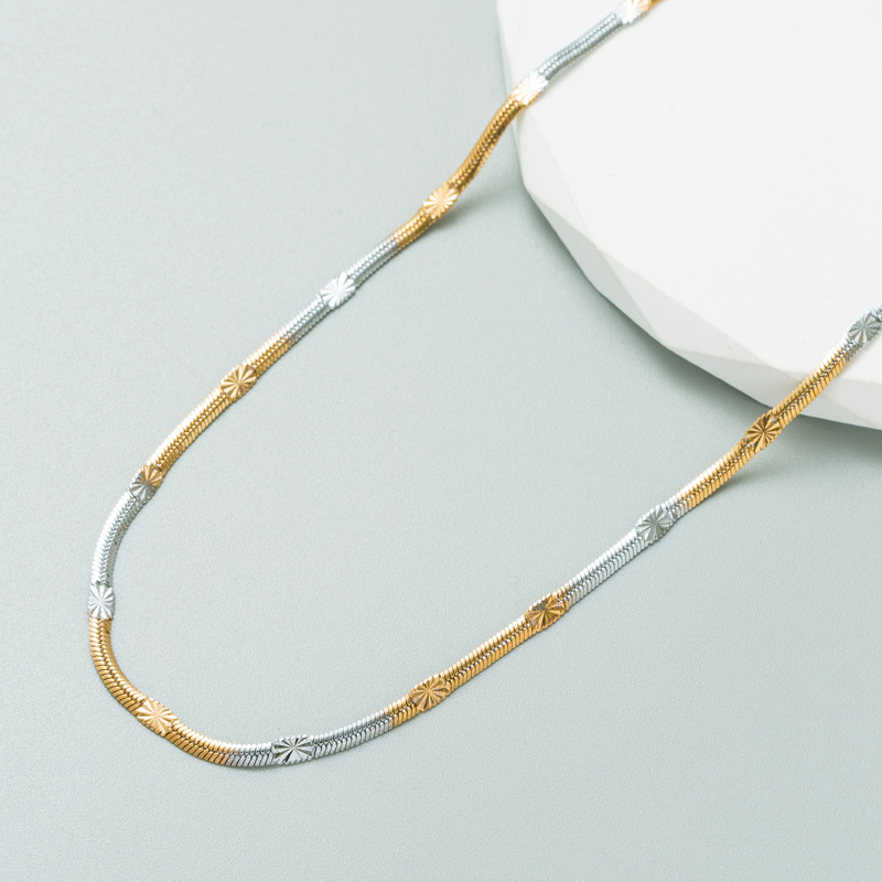 Fashion Geometric Titanium Steel Plating Necklace 1 Piece